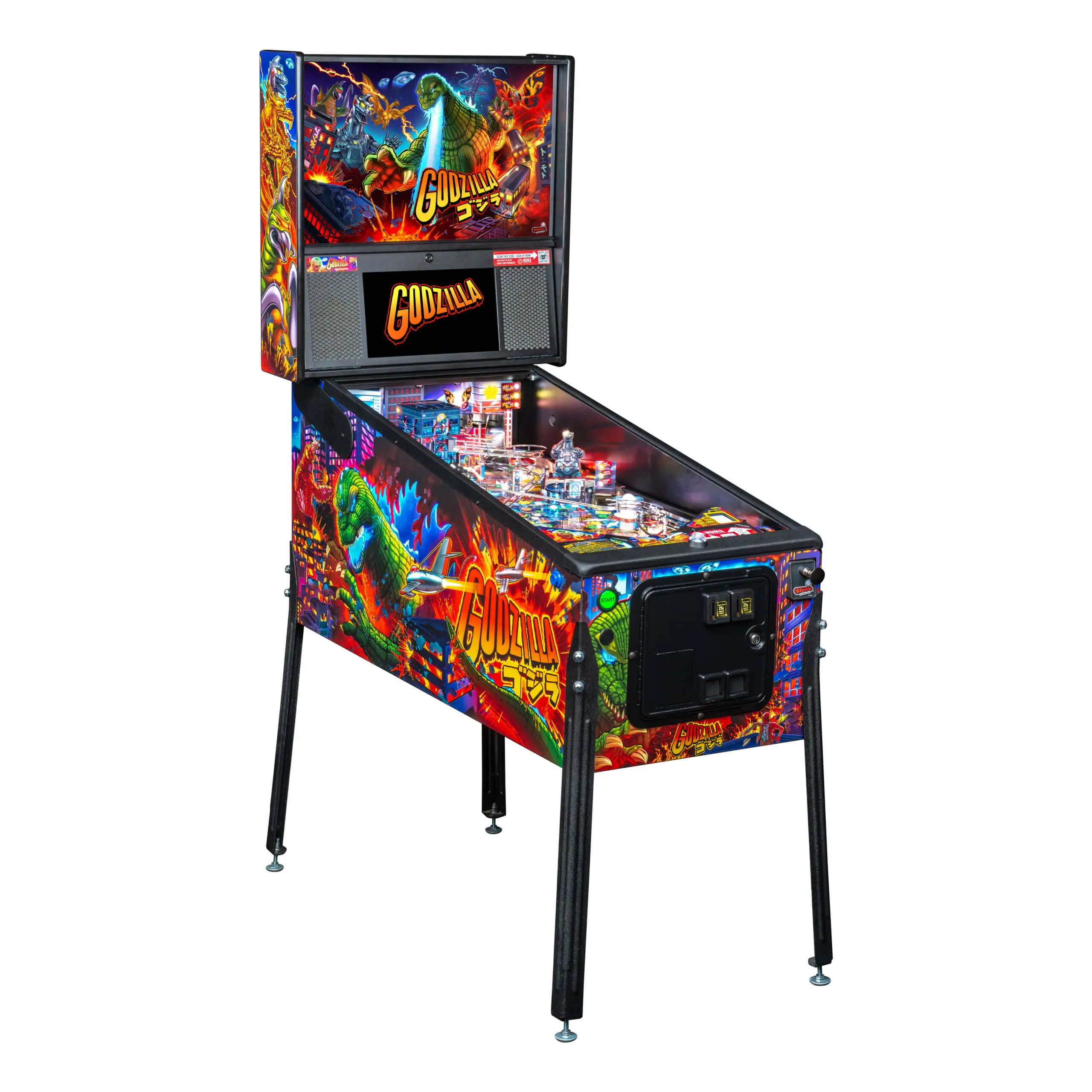 Godzilla Pro and Premium Pinball Machine by Stern