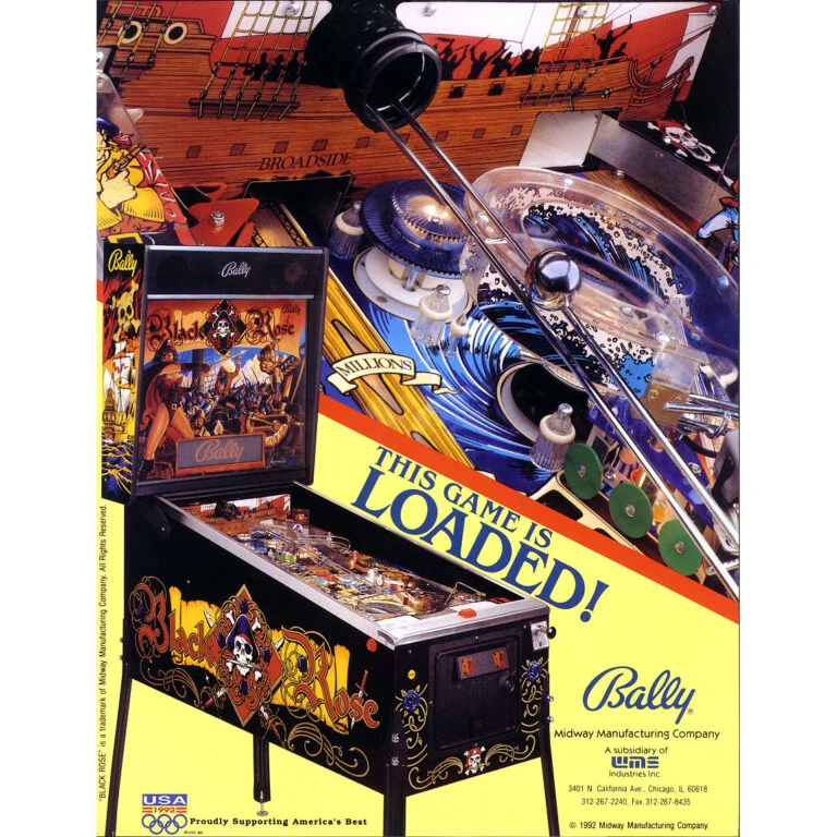 Black Rose Pinball Machine by Bally - Image 2