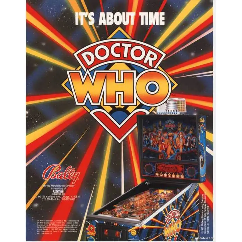 Doctor Who Pinball Machine by Bally - Image 3