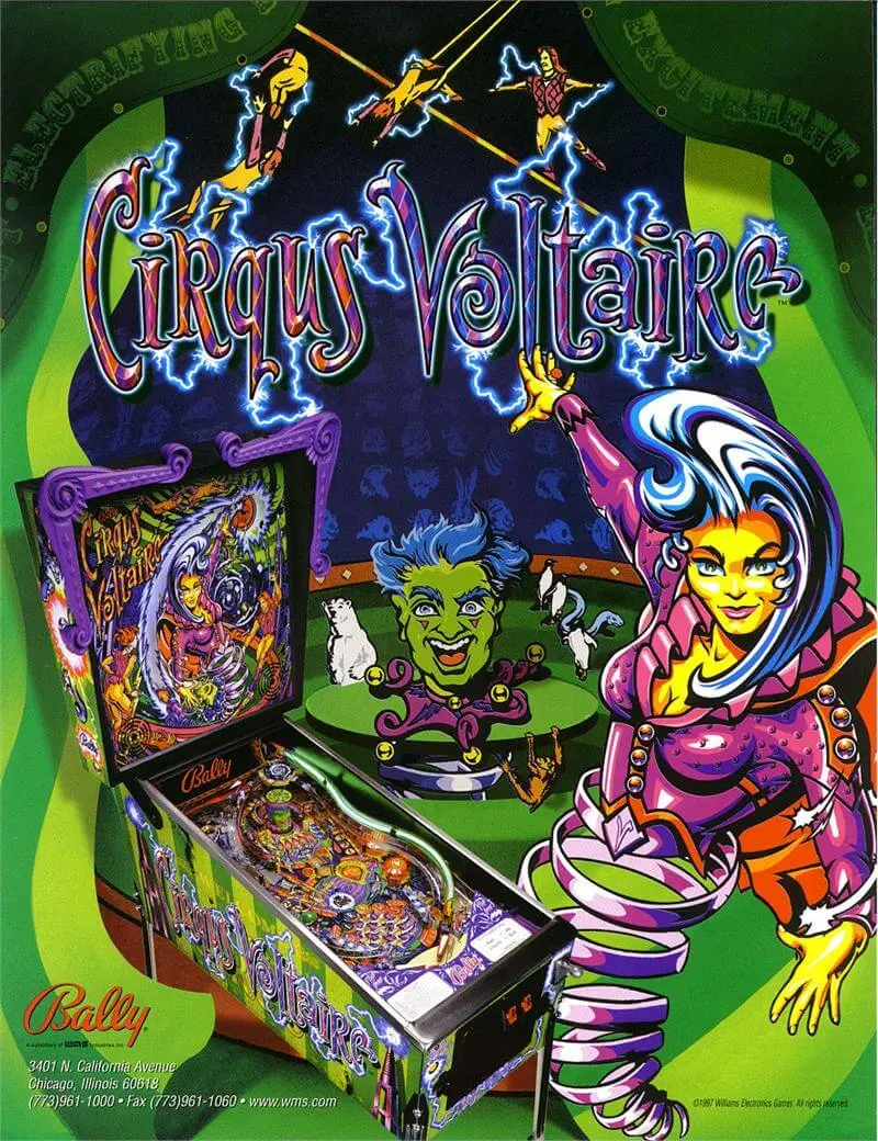 Cirqus Voltaire Pinball Machine by Bally - Image 3
